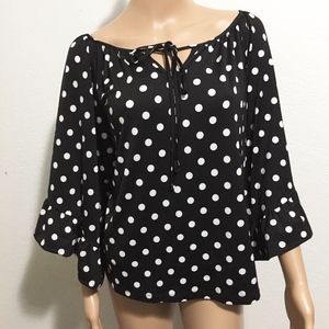 BETSEY JOHNSON POLKA DOT TOP NWT